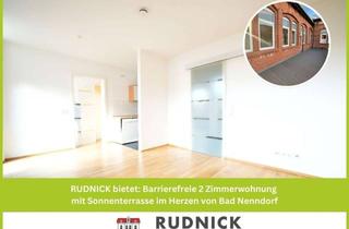 Wohnung kaufen in 31542 Bad Nenndorf, RUDNICK bietet: Barrierefreie 2 Zimmerwohnung mit Sonnenterrasse im Herzen von Bad Nenndorf