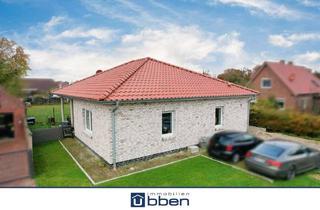 Haus kaufen in 26524 Halbemond, Neuwertig: Ebenerdiger Bungalow mit Wärmepumpe!