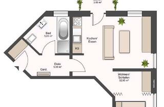 Wohnung kaufen in 95666 Mitterteich, Vermietetes Appartement mit schöner Terrasse in Mitterteich!