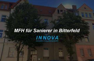 Mehrfamilienhaus kaufen in 06749 Bitterfeld-Wolfen, Neuer Preis! - Mehrfamilienhaus für Sanierer in optimaler Lage in Bitterfeld