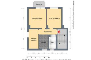 Haus mieten in Großenhainer Straße 52, 01990 Ortrand, Voll sanierte 3 Raum-Wohnung im 3-Geschoßbau mit Balkon