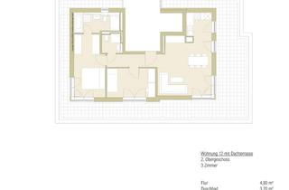 Wohnung kaufen in Friedenspromenade 10, 81827 Trudering-Riem, Promenadenensemble "Truderinger Wald" - 3-Zimmer-Dachterrassenwohnung - Whg 12