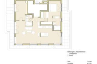 Wohnung kaufen in Friedenspromenade 10, 81827 Trudering-Riem, Promenadenensemble "Truderinger Wald" - 3-Zimmer-Dachterrassenwohnung - Whg 6/7