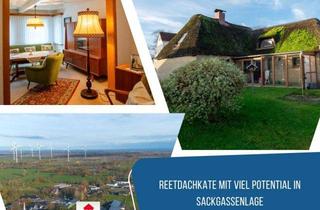 Haus kaufen in 25779 Hennstedt, Reetdachkate mit viel Potential in Sackgassenlage