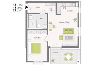Wohnung kaufen in Schuraer Straße, 78554 Aldingen, 2-Zimmer im Obergeschoss
