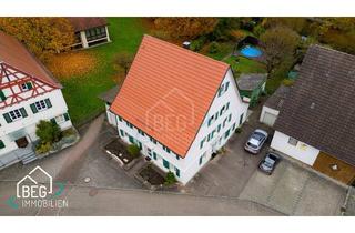 Mehrfamilienhaus kaufen in Pfarrstr., 74424 Bühlertann, Kernsaniertes Fachwerkhaus mit drei Einheiten und großem Garten in zentraler Lage