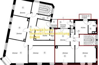 Wohnung kaufen in 70376 Bad Cannstatt, 3-Zi.-Whg., 1. OG, Altbau, 2 x verglaste Veranda, *Sanierungsgebiet*, kein Denkmalschutz