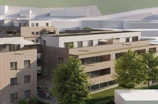 Wohnung kaufen in 72525 Münsingen, Nachhaltig bauen für die Zukunft & angenehm, barrierefrei Wohnen: 2-Zi. Wohnung mit Balkon gen Süden