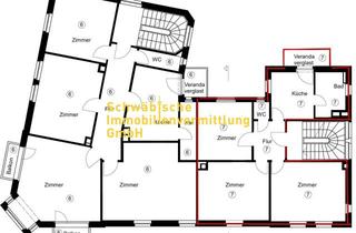 Wohnung kaufen in 70376 Bad Cannstatt, 3-Zi.-Whg., 2. OG, Altbau, verglase Veranda, *Sanierungsgebiet*, kein Denkmalschutz
