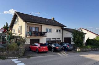 Haus kaufen in Am Kirchberg, 73494 Rosenberg, Gepflegtes Zweifamilienhaus mit Werkstatt, Garten und Doppelgarage in Rosenberg
