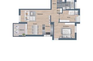 Wohnung kaufen in Untere Schloßstraße 98, 73553 Alfdorf, Moderne 3,5-Zimmer-Wohnung im Neubau – Ihr neues Zuhause im Obergeschoss in Alfdorf! Wohnung Nr. 6