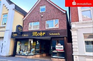 Haus kaufen in 25554 Wilster, Geschäftshaus mit Wohnung u. Grundstück im Zentrum