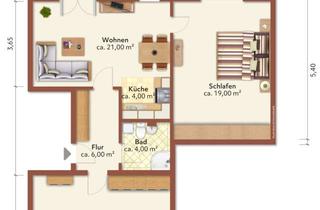 Wohnung mieten in Prof.-Wagenfeld-Ring, 02943 Weißwasser/Oberlausitz, Dusche + Erdgeschoss! 3-R.-WE m. Balkon in Weißwasser!