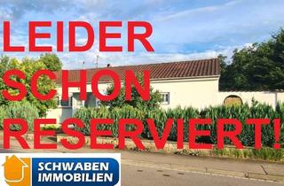 Anlageobjekt in 89275 Elchingen, Renovierungsbedürftiger Bungalow in Hanglage mit Garage und Garten in Elchingen zu verkaufen!