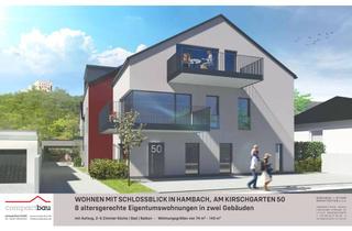 Wohnung kaufen in Am Kirschgarten 50, 67434 Hambach, Hambach! Ortsrand! Schlossblick! Barrierefrei! -WHG N1: 3ZKB im EG mit Terrasse und Garten-