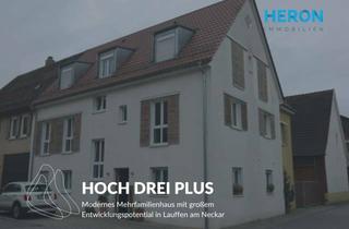Mehrfamilienhaus kaufen in 74348 Lauffen, HOCH DREI PLUS - Modernes Mehrfamilienhaus mit großem Entwicklungspotential in Lauffen am Neckar