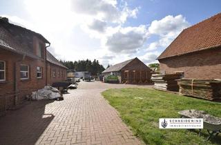 Gewerbeimmobilie kaufen in 27245 Barenburg, Barenburg - 3 Wohnungen je 60 m² + mehrere Hallen Carport + Freifläche 1000m² + Parkflächen Garagen Carports