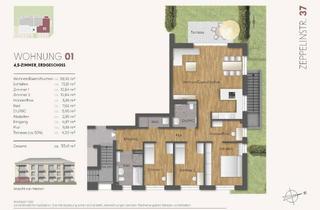 Wohnung kaufen in Zeppelinstraße 37, 68809 Neulußheim, 4,5 - Zi. Neubau Erdgeschosswohnung (Whg. 01)