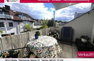 Wohnung kaufen in 55257 Budenheim, Pfiffige Dachgeschoss-Wohnung mit sonniger Dachterrasse und Garage in ruhiger 1-A-Lage