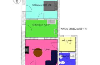 Wohnung mieten in Hauptstraße, 09619 Mulda, Schöne Single-Wohnung mit schnellem Internet !