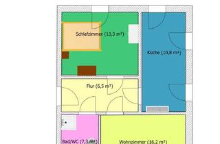 Wohnung mieten in Hauptstraße, 09619 Mulda, Schöne 2-1/2-Raum-Wohnung für Single oder kleine Familie - schnelles Internet vorbereitet