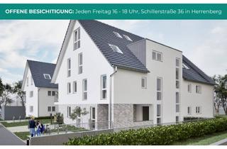 Wohnung kaufen in Schillerstraße 36, 71083 Herrenberg, Moderne 2-Zimmer Erdgeschosswohnung mit Süd-Terrasse & kleinem Garten – Helle Räume & zentrale Lage