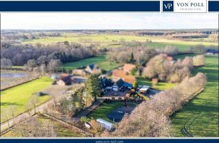 Haus kaufen in 26524 Halbemond, Vielseitige Immobilie mit Pferdeboxen, Teich und Poolhaus