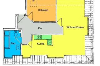 Wohnung mieten in 01591 Riesa, Individuelle und geräumige Dachwohnung! Tageslichtbad mit Wanne und Dusche!