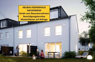 Reihenhaus kaufen in 55299 Nackenheim, DAS LETZTE REIHENHAUS IN NACKENHEIM - NEUBAU - STEIN AUF STEIN - MASSIV GEBAUT