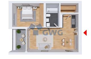 Wohnung kaufen in 74523 Schwäbisch Hall, Moderne und charmante 2-Zimmer-Neubauwohnung (Whg. 1/23)