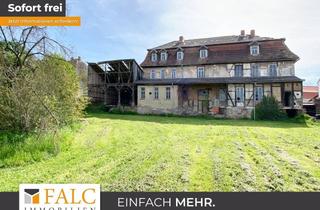 Haus kaufen in Schloßstraße, 99707 Kyffhäuserland, Denkmal Forsthaus Grundstück, Nebengelass, Ruhe und genehmigte Förderung zum Ausbau