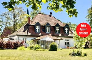 Villa kaufen in Prenzlauer Chaussee, 17309 Rollwitz, HORN IMMOBILIEN ++ repräsentative Villa bei Pasewalk + großes Garagenhaus + 3-er Carport mit Wallbox