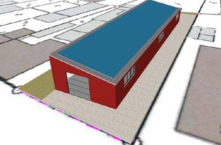 Gewerbeimmobilie kaufen in Süderstraße 35, 25709 Marne, Zentrale Lage, Neubau: Pultdachhalle in Marne / Nordsee