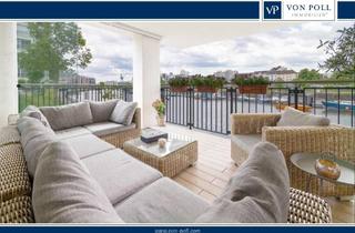 Wohnung kaufen in Nordring 8a, 63067 Offenbach am Main, Direkt am Wasser: Exklusive Fünf-Zimmer-Wohnung mit Garten und großer Loggia