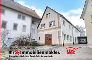 Einfamilienhaus kaufen in 72510 Stetten, Einfamilienhaus mit geräumiger Werkstatt, sonniger Dachterrasse und Garten