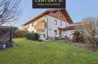 Doppelhaushälfte kaufen in 83342 Tacherting, Doppelhaushälfte mit zwei Wohneinheiten und großem Garten – Vielseitig und charmant!