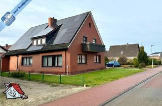 Haus kaufen in 26169 Friesoythe, Großzügiges Grundstück, zwei vermietete Wohneinheiten – Ihre Investition in Friesoythe!