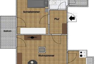 Wohnung kaufen in 94036 Passau, 2-Zimmer DG-Wohnung mit Balkon