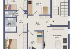 Wohnung kaufen in 97816 Lohr, Helle 4-Zimmer-Wohnung mit Balkon und Garage – sofort bezugsfertig!