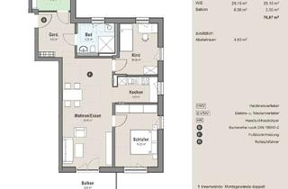 Wohnung mieten in 95326 Kulmbach, EOF-Wohnungstyp 3-Zimmer