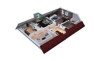 Wohnung kaufen in 86655 Harburg, Zwischen Burg und Wörnitz! Gepflegte Dachgeschosswohnung in Denkmalgeschütztem Haus