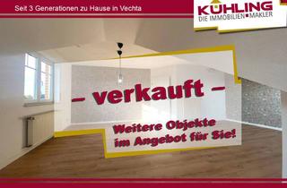 Wohnung kaufen in 49393 Lohne, Lohne - In Kürze bezugsfrei! Geräumige renovierte Dachgeschosswohnung in zentraler Lage