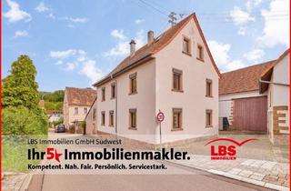 Haus kaufen in 67808 Würzweiler, Würzweiler - 2 Häuser ein Preis, ehem. Landwirtschaftliches Anwesen mit Scheune und großem Garten!