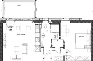 Wohnung mieten in Fritz-Haber-Straße 2a, 06217 Merseburg, Moderne Zwei-Raum Wohnung mit großem Balkon.