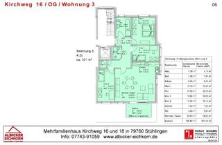 Wohnung kaufen in Kirchweg 16, 79780 Stühlingen, Stühlingen - 4Zi. OG mit Balkon ca. 101 m²-Wohnung 3-Kirchweg 16-79780 Stühlingen
