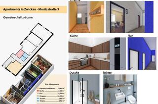 Immobilie mieten in Moritzstr., 08056 Zwickau, Studierende aufgepasst! Apartments in Zwickau