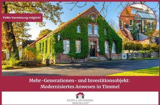 Haus kaufen in 26629 Großefehn, Mehr-Generationen- und Investitionsobjekt: Modernisiertes Anwesen in Timmel