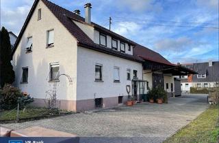 Haus kaufen in 74369 Löchgau, In ruhiger, ortszentraler Lage: 1-2 Fam.-Haus mit Scheune, Stall, Garagen und Garten