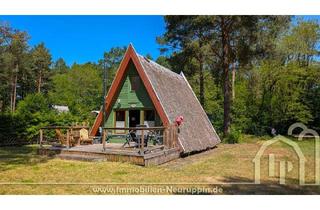 Grundstück zu kaufen in 16831 Rheinsberg, 983m² mit Finnhütte + Bootsliegeplätze + ca. 6.000m² Wassergemeinschaftsgrundstück in toller Lage!