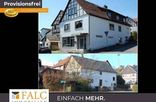 Einfamilienhaus kaufen in 34537 Bad Wildungen, +++Provisionsfrei!!! Großzügige DHH mit Gewerbefläche und zusätzlichem Fachwerkhaus zur Sanierung+++